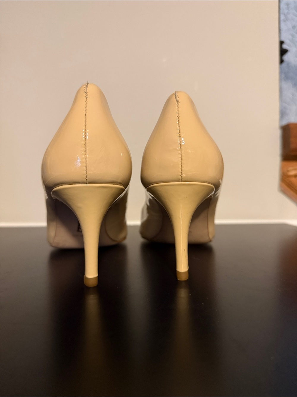 Louise et Cie Nude Patent Pointed-Toe Pumps - Picture 6 of 8
